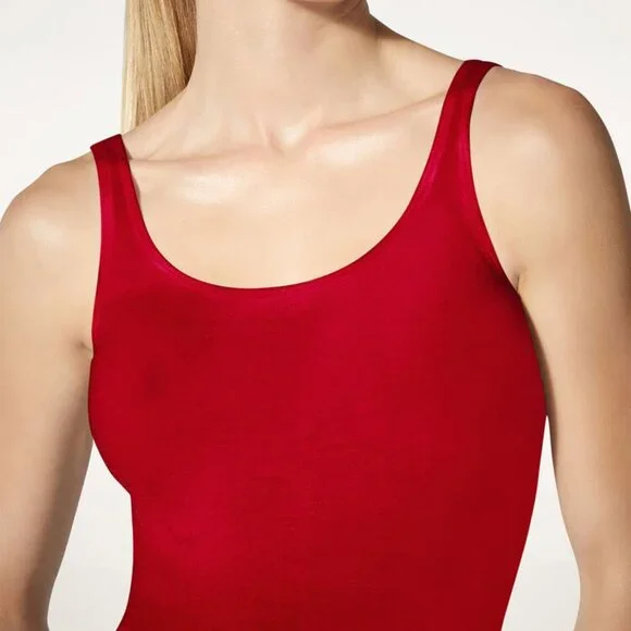 NWOT Wolford Jamaika String Thong Shiny Scoop Neck Bodysuit